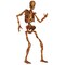 Beistle Club Pack of 12 Dancing Dead Jointed Skeleton Figurine Prints 6'